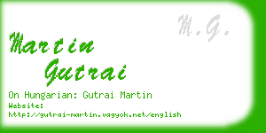 martin gutrai business card